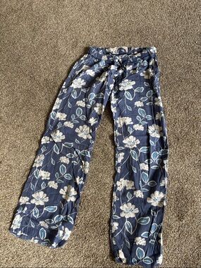 Hollister Navy Blue Floral Pajama Pants